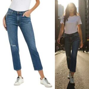 Joe's Jeans Scout Tomboy Mid Rise Slim Leg Jean In Kaelan Blue Women's Size 23